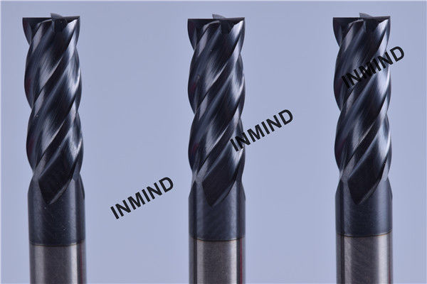 AlTiN Coating Square high speed end mills 4*4F 4 Flute , end milll cutter , Standard Type 3