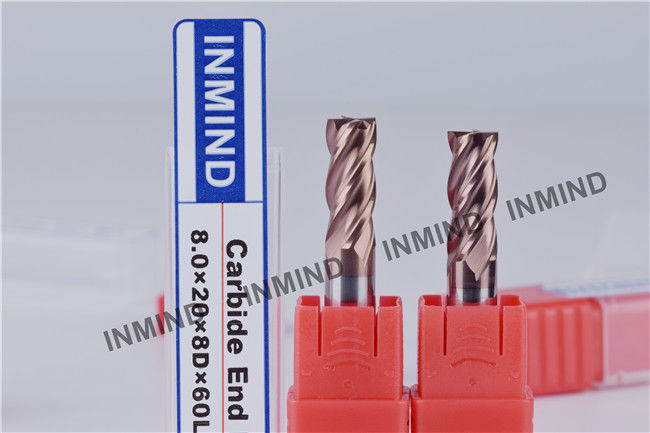 9mm *4F Square End Mill SiN Copper Colour ,  upto HRC55 , end mill supplier 1