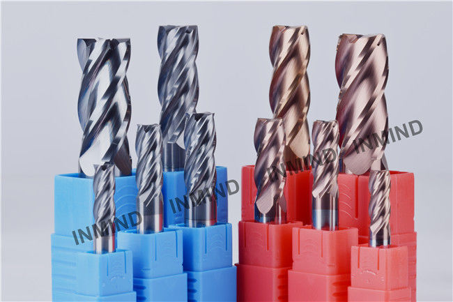 9mm *4F Square End Mill SiN Copper Colour ,  upto HRC55 , end mill supplier 3