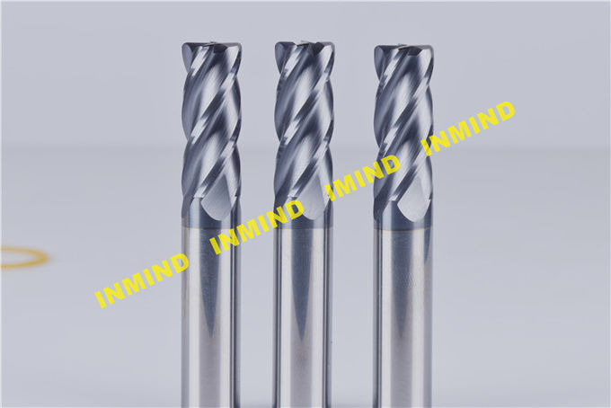 Recubrimiento SiN 4 mm Esquina R 1.0 mm HRC55 Fresa de extremo de radio de esquina 50 mm Longitud 1