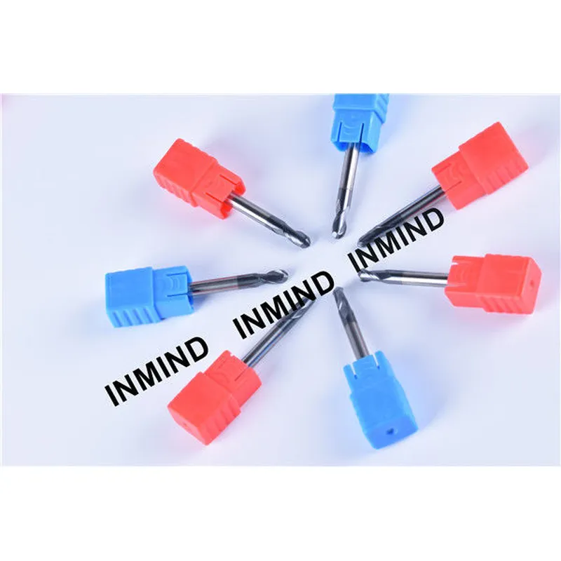 0.8um, recubrimiento de altin, hasta hrc50, fresa de punta de toro r2.0 dia 4.0 mm, vástago recto 