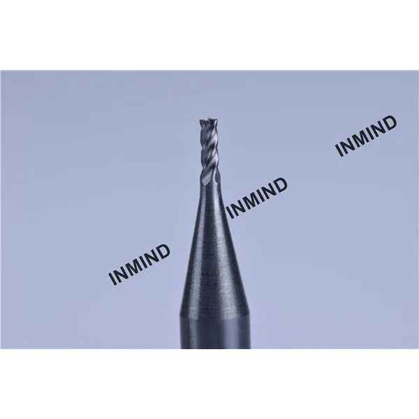 Recubrimiento altin hasta hrc50, molino de extremo cuadrado de 1 mm a 4 mm, 4 flautas, molino de extremo de carburo, tamaño de grano 0.8um, 