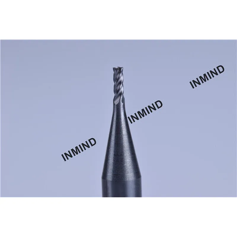 Recubrimiento altin hasta hrc50, molino de extremo cuadrado de 1 mm a 4 mm, 4 flautas, molino de extremo de carburo, tamaño de grano 0.8um, 