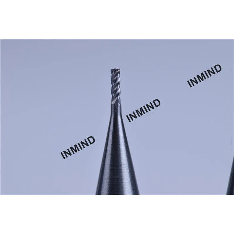 revêtement altin fraises en bout de fraisage dures de 1,5 mm à 6 mm, 4 mèches de fraise en bout de haute précision 