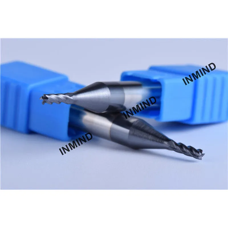 6mm Shank , 2*6*6D*50L*4F , AlTiN Coating Square carbide cutting bit 4 Flute , Milling tools , Fixed Shank