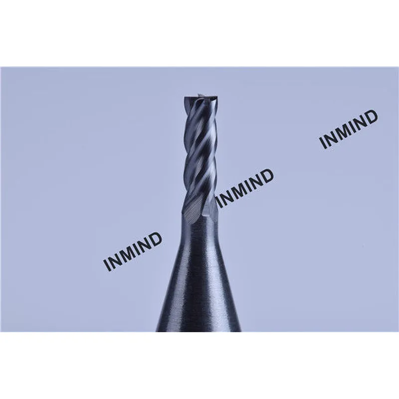 1.0 diámetro de corte, vástago de 6 mm, vástago fuerte de 1 mm a 4 mm, fresa de extremo cuadrado con recubrimiento de altin, 4 flautas, fresas 