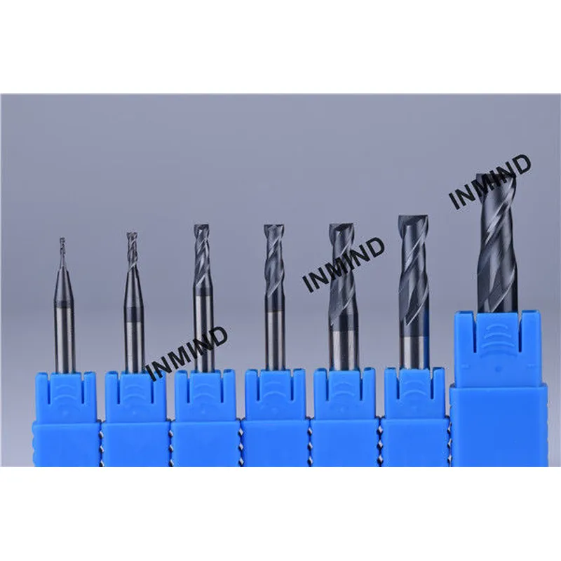 fraise en bout en carbure, jusqu'à revêtement altin hrc50, fraise en bout carrée de 6 mm, 2 flûtes 