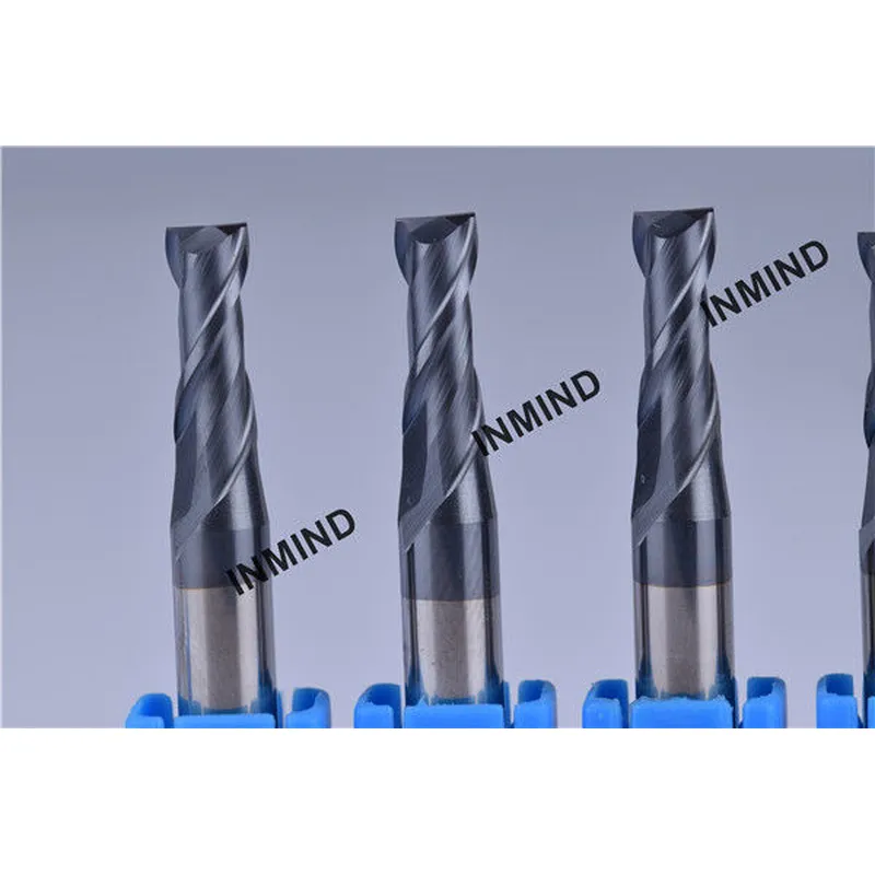 Fresa de carburo, recubrimiento altin hasta hrc50, fresa cuadrada de 5 mm * 2f, fresas 