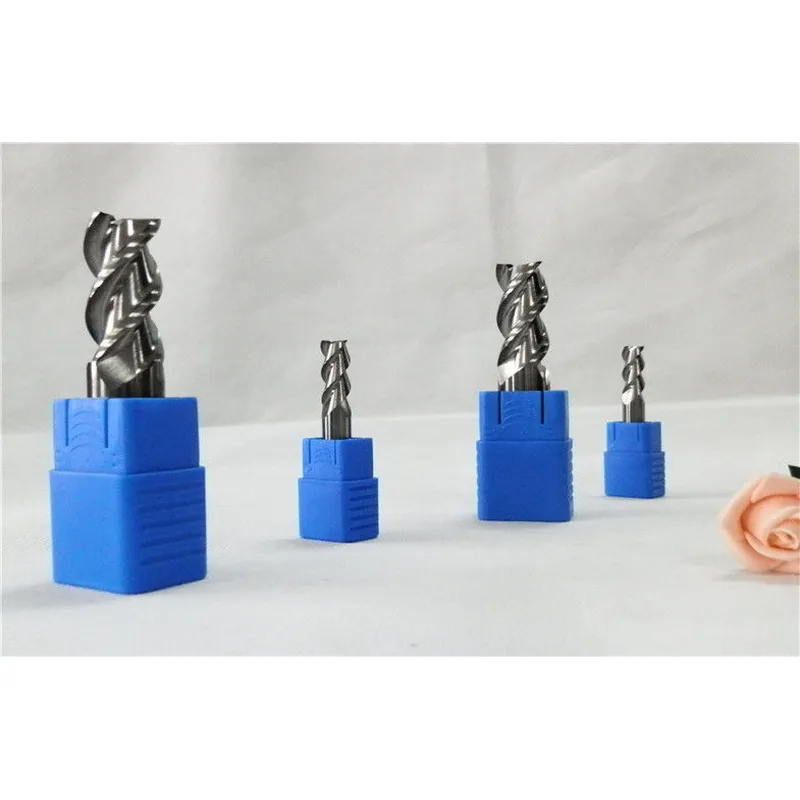 Fresa hrc50 para acero endurecido, fresa de carburo de 3 flautas de 20 mm 