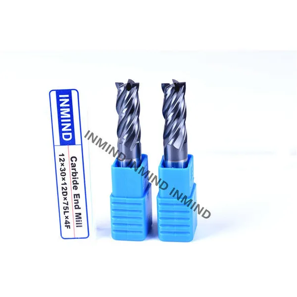 Fresa de acero de alta velocidad recubierta de altin para fresar templado / acero templado 