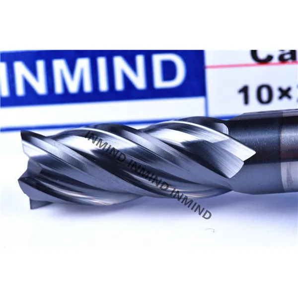 Fresa de acero de alta velocidad recubierta de altin para fresar templado / acero templado 