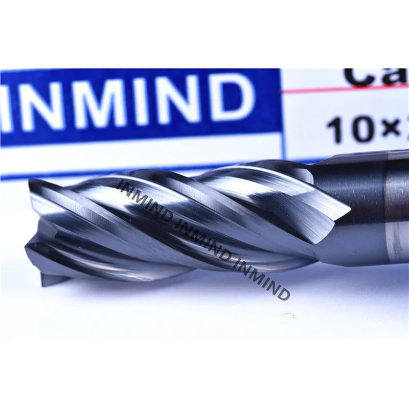 Fresa de acero de alta velocidad recubierta de altin para fresar templado / acero templado 