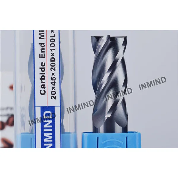 Fresa de extremo de alto avance para acero endurecido, superficie de pulido cortador de acero de alta velocidad 