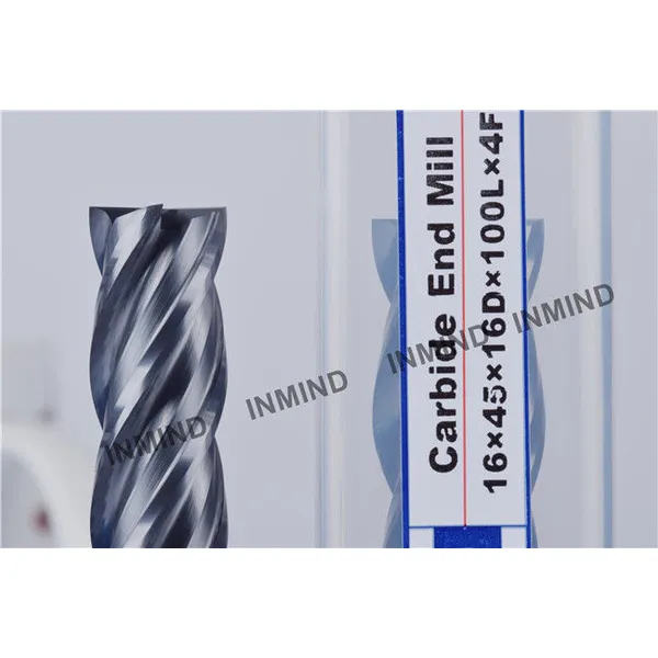 16*100l*4f, diamètre 16mm, revêtement tialn, fraises en bout carbure aol 100mm 4 flûtes, outils de coupe en métal 