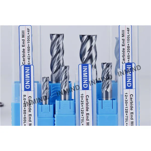 16*100l*4f, diamètre 16mm, revêtement tialn, fraises en bout carbure aol 100mm 4 flûtes, outils de coupe en métal 