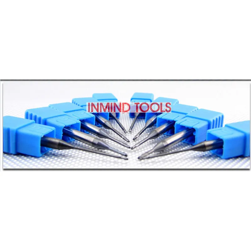 0.6 UM Grain Size End Milling Cutter , Long Neck Square Solid Carbide End Mills
