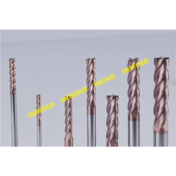 Fresa cuadrada de flauta larga con revestimiento de altin con 6 mm - 20 mm de diámetro 