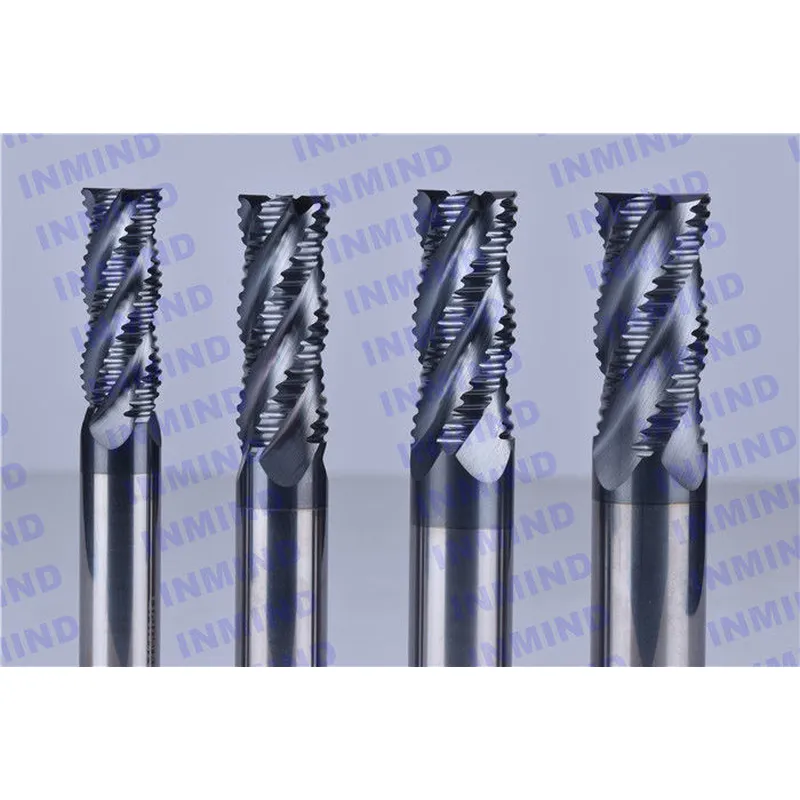 4 molinos de extremo que desbastan hrc50 de la capa altin de 4 flautas tamaño de grano 0.6 - 0.8 um