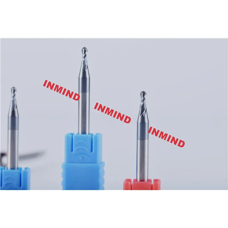 fraises en bout en carbure monobloc à nez sphérique 0,5 - 0,6 um granulométrie ultra fine 