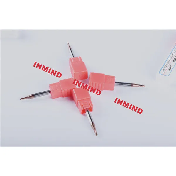 Micro fresa de 0,6 mm / 0,5 mm / 0,4 mm para fresar acero templado templado 