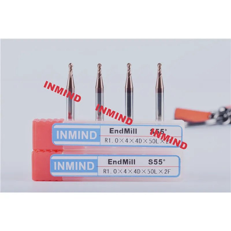 Fresa de extremo micro de carburo de 0,1 mm a 0,9 mm con revestimiento de tisina de alta dureza 