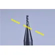 Micro fresa de 0,6 mm / 0,5 mm / 0,4 mm para fresar acero templado templado 