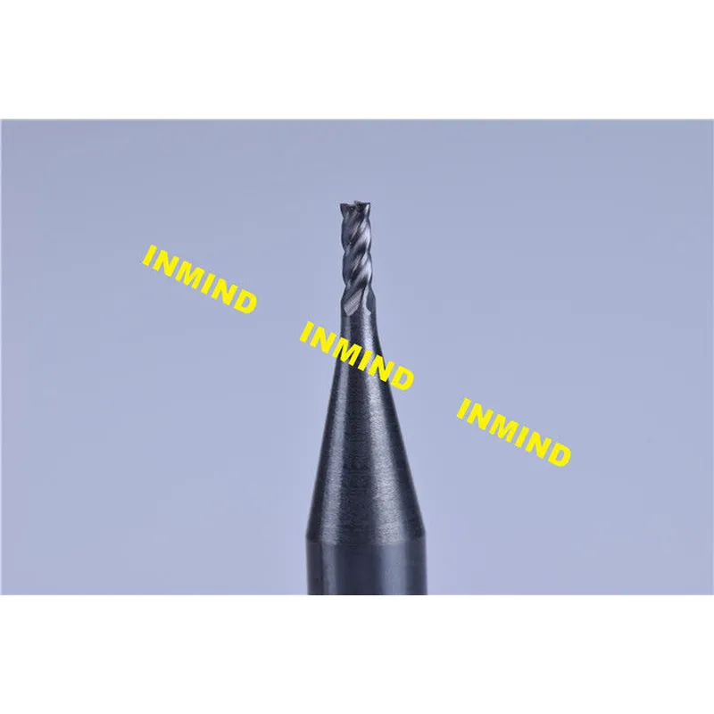 Micro fresa de 0,6 mm / 0,5 mm / 0,4 mm para fresar acero templado templado 