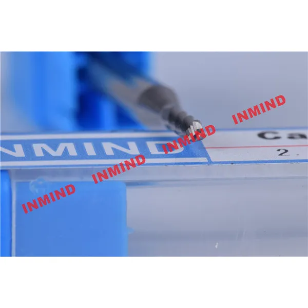 Fraise en bout à 3 dents de diamètre 1,5 mm pour l'aluminium, surface brillante, longueur de coupe de 4 mm 