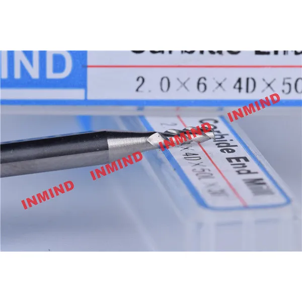 HRC50 3 Flute aluminum end mill bits 0.6 - 0.8 um Micro grain size