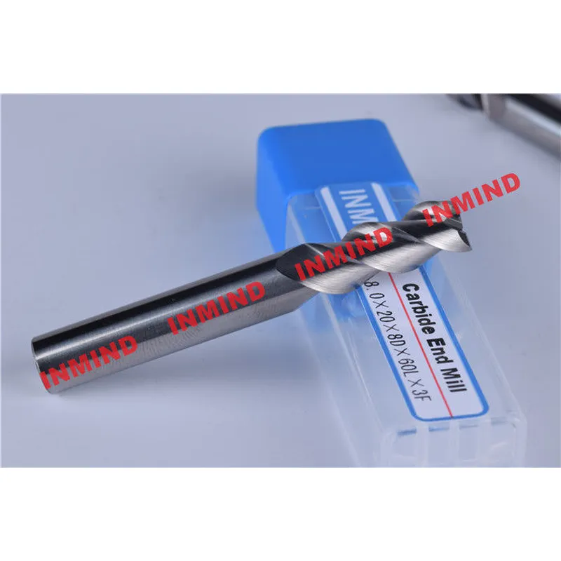 30º Helix Angle End Milling Cutter / Aluminum Cutting End Mills HRC50