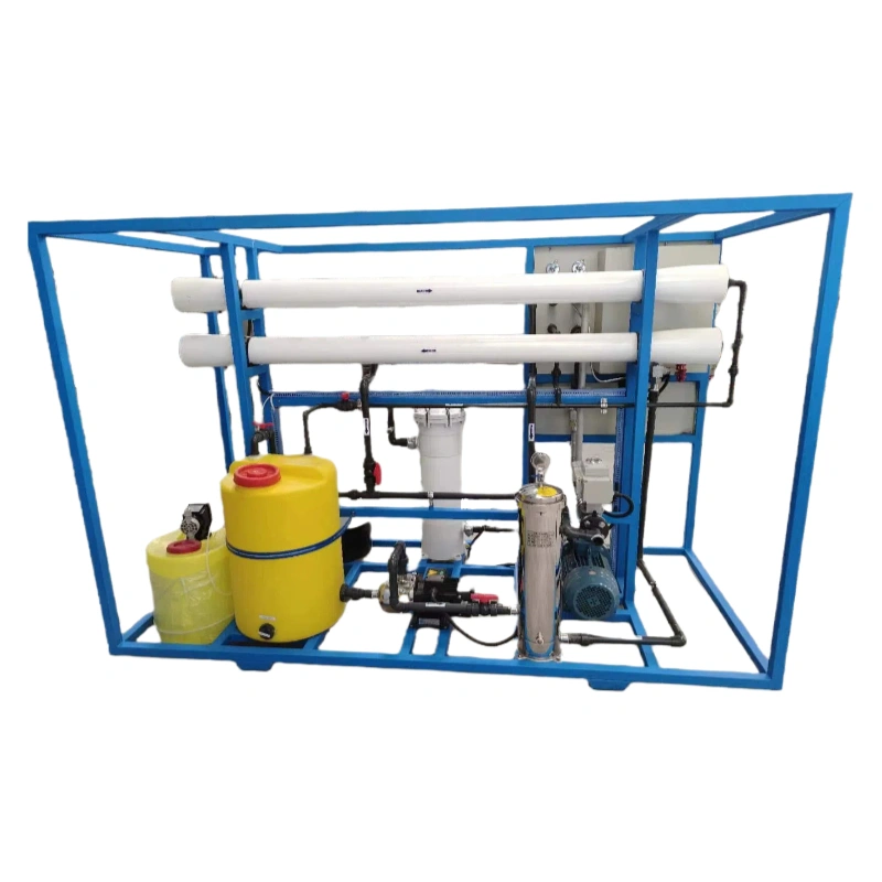 Small Capacity SWRO System Sea Water Desalination Machine for Boat 