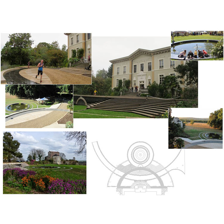 G682 granite and black basalt paving stone project