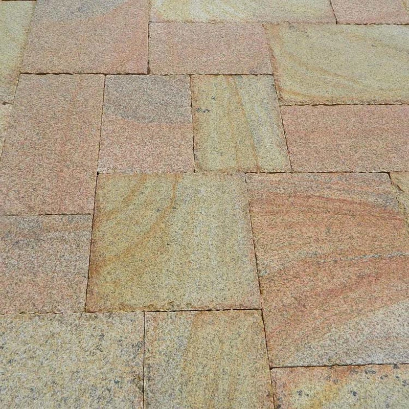 G682 yellow rusty granite outdoor paving stone