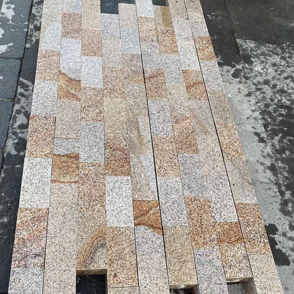G682 yellow rusty granite outdoor paving stone