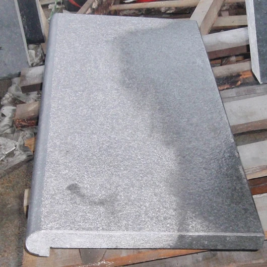 flamed black granite swimming pool coping stone