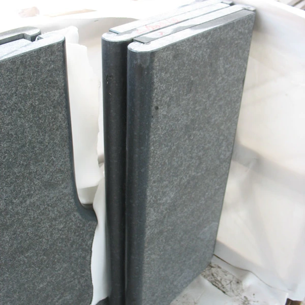 flamed G684 black pearl granite swimming pool coping stone