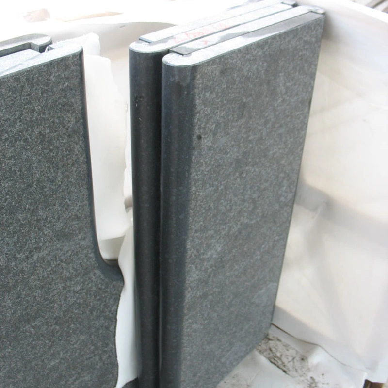 flamed G684 black pearl granite swimming pool coping stone