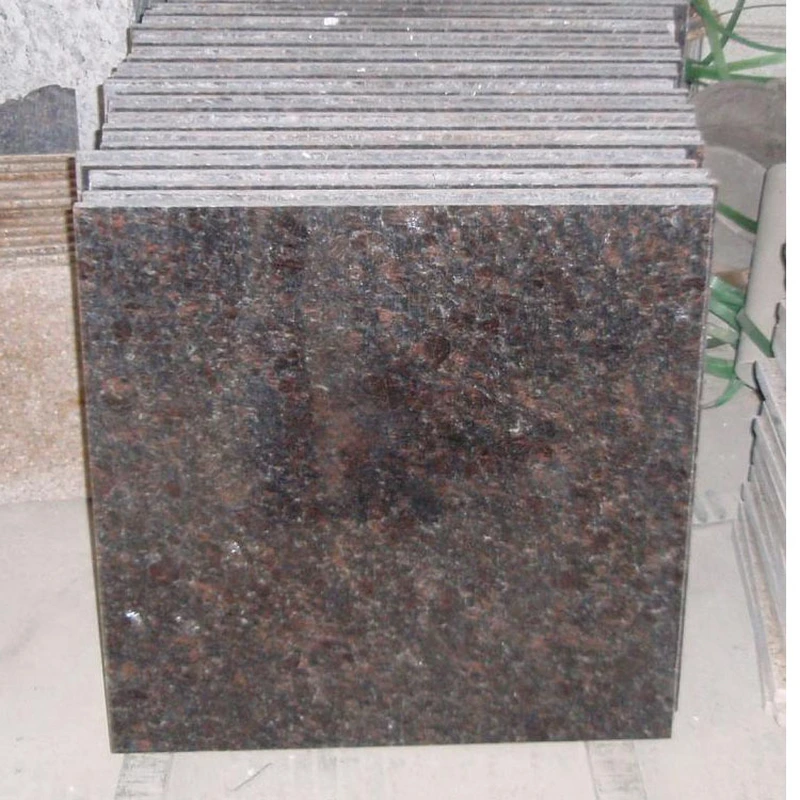 polished tan brown granite tile for indoor floor paver