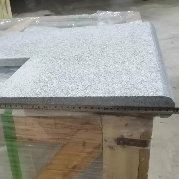 flamed G654 dark grey granite swimming pool coping stone