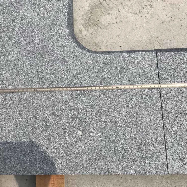 flamed G654 dark grey granite swimming pool coping stone