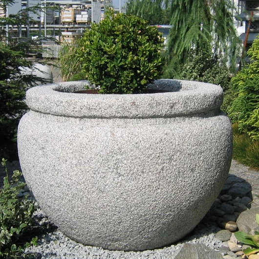 wholesale garden stone statue granite flowerpot