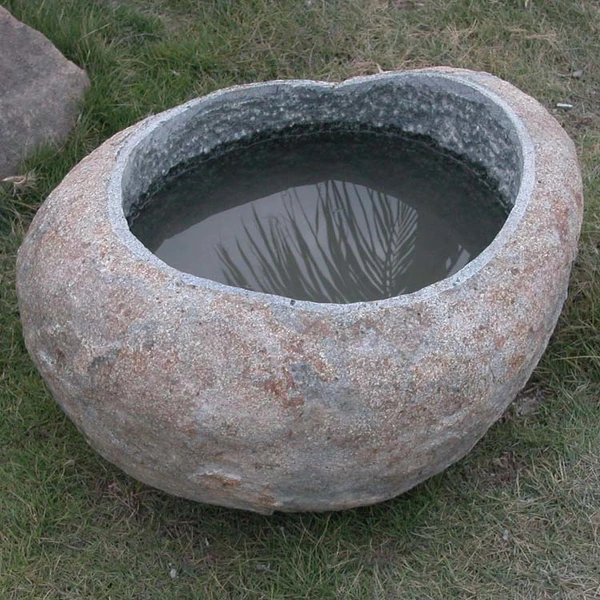 wholesale garden stone statue granite and basalt water trough