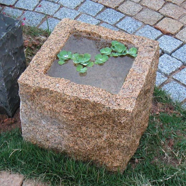 wholesale garden stone statue granite and basalt water trough