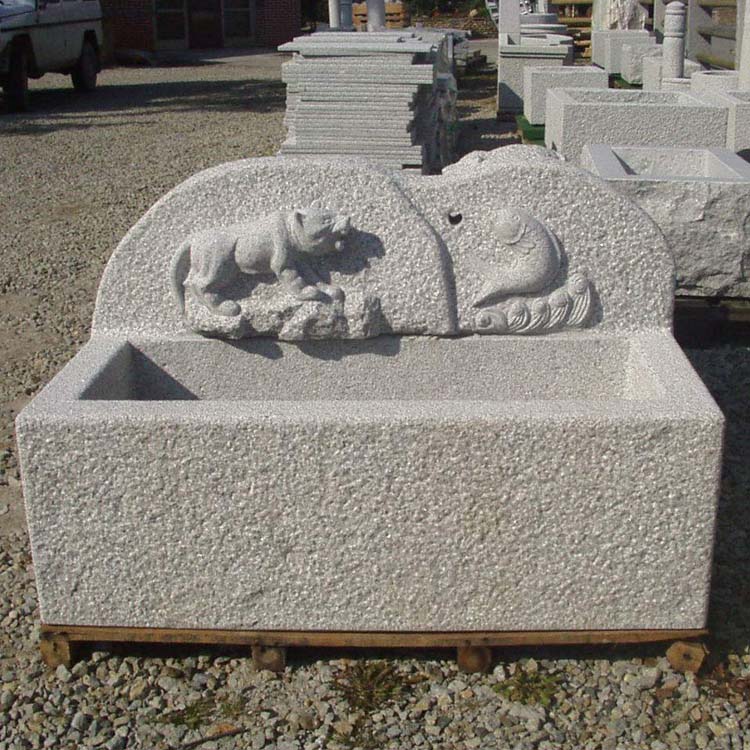 wholesale garden stone statue granite water trough