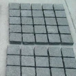 black granite flamed mesh cobble stone for outdoor pavement
