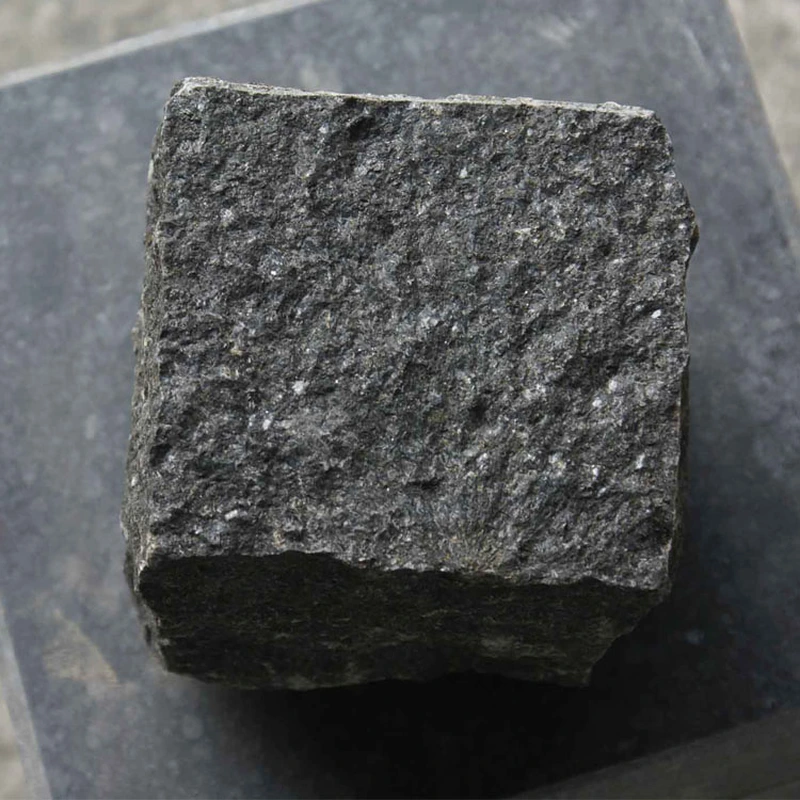 G684 black pearl granite cobble stone