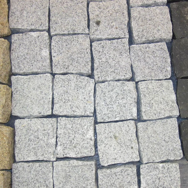 all sides natural split granite and basalt cobble stone