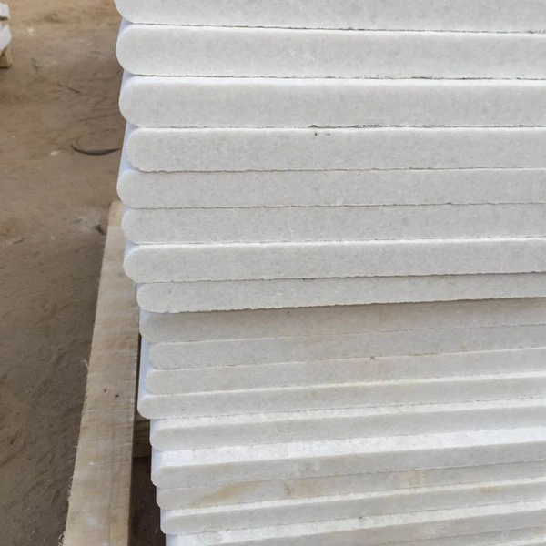 white quartz flamed pool coping stone with bullnose