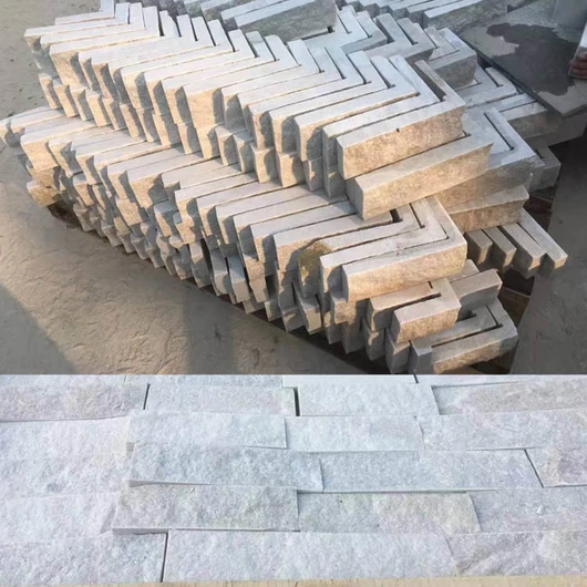 white heaven quartz natural split wall tiles