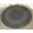 black basalt flamed customized circle outdoor pavers